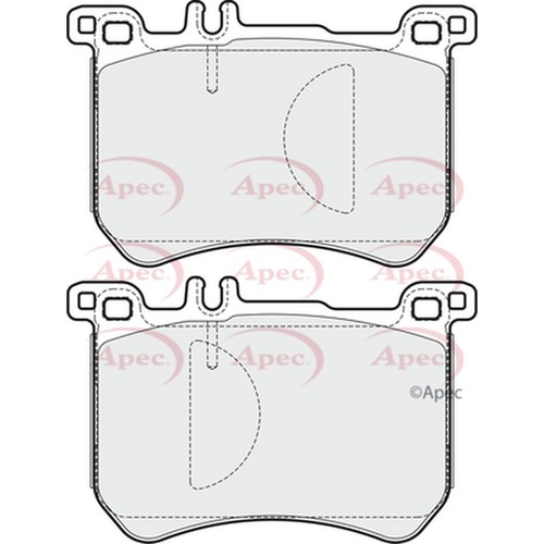 Brake pads set for - set, mercedes