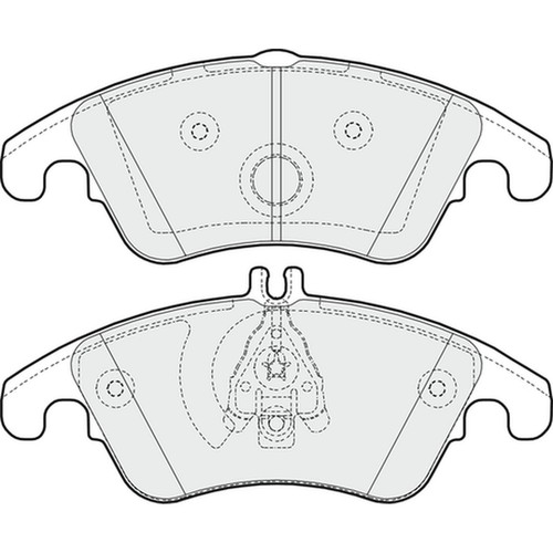Brake pads set - brake, mercedes
