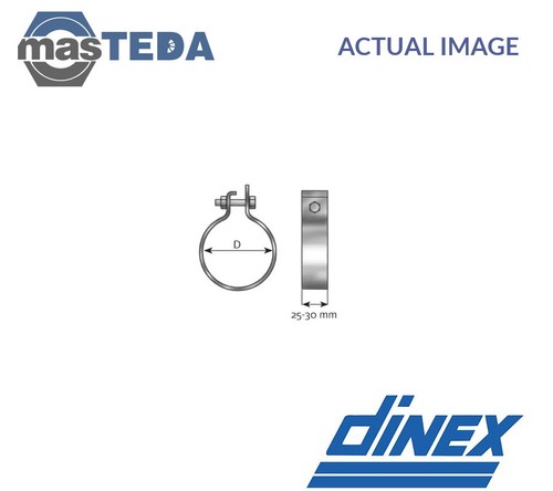 99710 exhaust system clip - system,