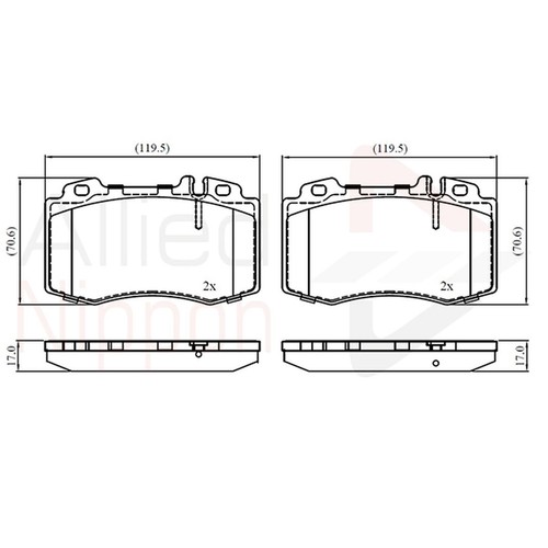 Brake pads set for - pads,