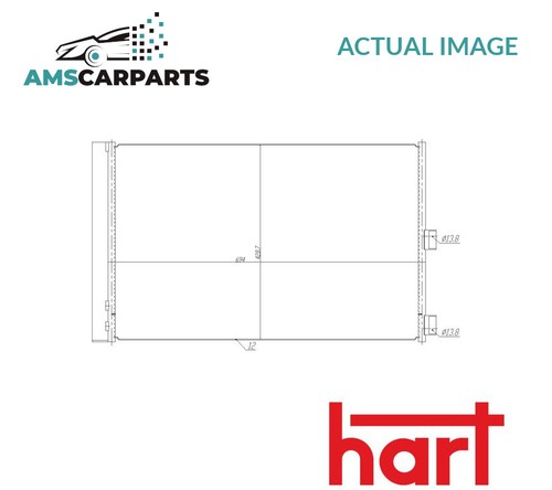 Air con condenser 636 - con,