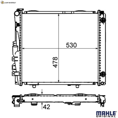 Radiator engine cooling 290 - engine, cr