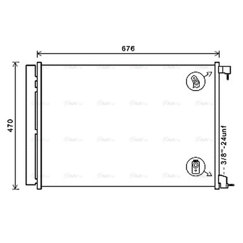 Air con condenser - air,