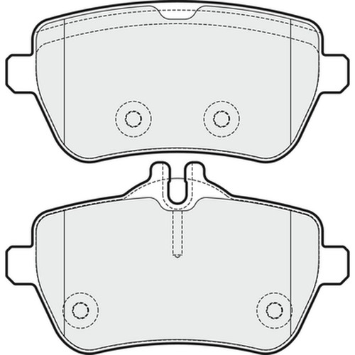 Brake pads set for - brake, mercedes