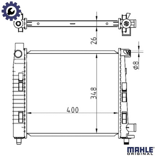 Radiator engine cooling 325 - cooling, cr