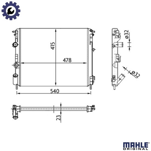 Radiator engine cooling - radiator, 36
